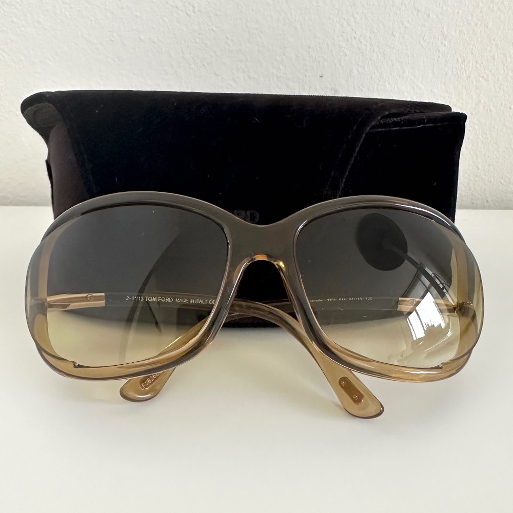 Tom Ford TF8 Jennifer Sunglasses - Tan Gradient 614